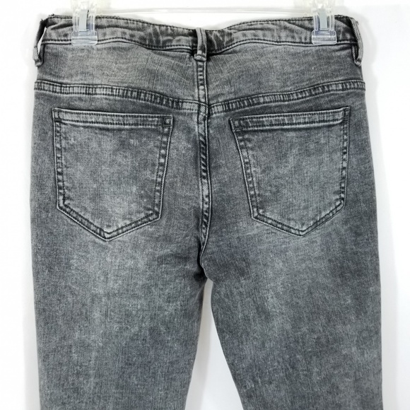 Free People Skinny Ankle Jeans Black Button Fly 26 - Picture 7 of 8